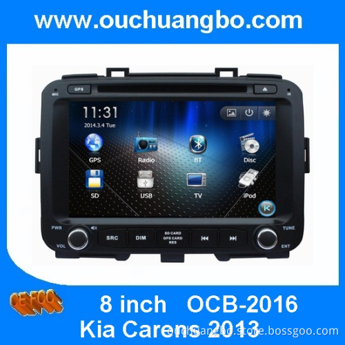 Ouchuangbo Auto Radio DVD GPS Navigation Kia Carens 2013 Bluetooth TV SWC Stereo System